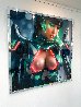 Ad 2100: Isabelle the Muse to the Cyborg Queen Illuminated 2024 48x48 Original Painting by  RO | RO - 1